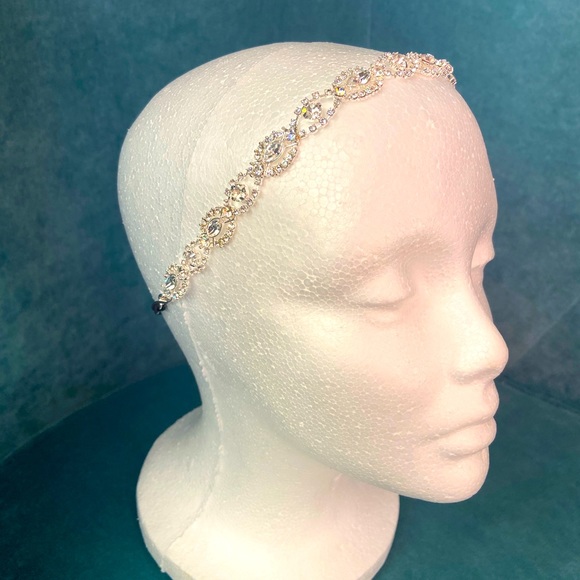 NEW - Cubic Zirconia wedding headband - Picture 1 of 7